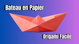 En Route vers lAventure Le bateau en papier Origami facile 🌈 [upl. by Alfie]