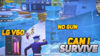 Can i survive without any weapon on event😍🔥  PUBG MOBILE  LG v60  Lazy Op [upl. by Akcirederf]