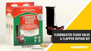 Fluidmaster 3quot Flush Valve amp Flapper Repair Kit  HD Supply [upl. by Amitie]