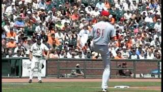 RHP Bronson Arroyo 34 delivery [upl. by Lidstone]