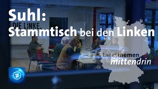 Suhl Stammtisch bei den Linken  tagesthemen mittendrin [upl. by Lacagnia]