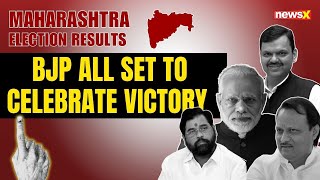 Maharashtra Election Results BJP All Set to Celebrate Victory in Maharashtra  NewsX [upl. by Jala750]