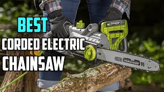 Top 5 Best Corded Electric Chainsaw Review  Corded Electric Chainsaw 2023 [upl. by Anreval256]