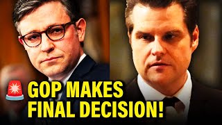 🚨 House GOP ANNOUNCES Decision on GAETZ REPORT [upl. by Ruprecht]