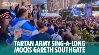 Tartan Army hilariously mock Gareth Southgate in massive singalong in Stuttgart [upl. by Rior]