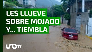 Acapulco bajo el agua y por si fuera poco tiembla y se quedan sin luz [upl. by Syck]