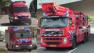 Brandweer Schiedam Spijkenisse amp Officier van Dienst 179195 met spoed in Schiedam en Spijkenisse [upl. by Llessur788]