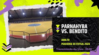 PARNAHYBA X BENDITO  AO VIVO  PIAUIENSE DE FUTSAL 2024 [upl. by Eiramit]