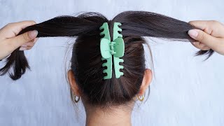 Latest Hairstyle For Ladies 2023 – Easy Bun Hairstyle With Claw Clip  Juda Hairstyle For Summer [upl. by Hare]