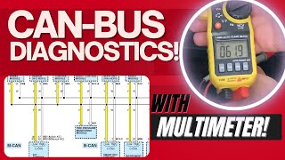 Test CAN BUS With a Multimeter  Quick amp Easy  CAN Bus Resistance Voltage amp Short to Ground Test [upl. by Anilehs]