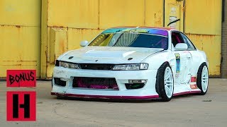 500HP LS3 Swapped S14 Shreds Texas Donut Hanger [upl. by Ardnuek]