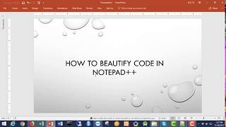 How to beautify code in Notepad [upl. by Sicular]