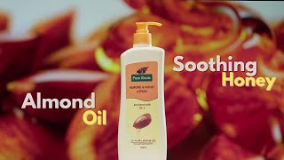 Say Goodbye to Dry Skin Pure Roots Almond Honey Body Lotion [upl. by Avalsorim915]