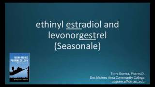 How to pronounce ethinyl estradiol  levonorgestrel Seasonale Memorizing Pharmacology [upl. by Barkley]