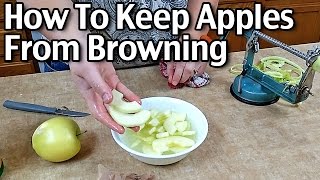 How To Keep Sliced Apples From Browning [upl. by Yenittirb]