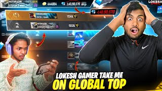 Lokesh Gamer Take me On Global Top 2 😱 He Scamed My 300000 Diamonds 💔  Garena Free Fire [upl. by Naveb]