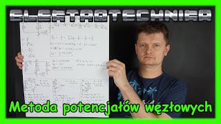 ELEKTROTECHNIKA  metoda potencjałów węzłowych [upl. by Kcirdet]