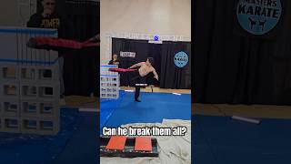 Reykol Tejada Concrete Sidekick Power Martial Arts Breaking with No Holders [upl. by Nadab]