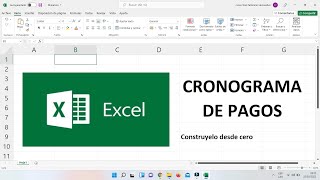 Como hacer un cronograma de pagos desde CERO [upl. by Lorac505]
