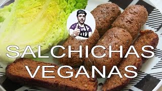 RECETAS VEGANAS  SALCHICHAS SABOR BARBACOA [upl. by Schwab496]