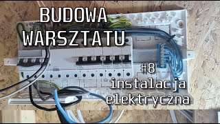 Budowa warsztatu  cz8 instalacja elektryczna [upl. by Kelcey]