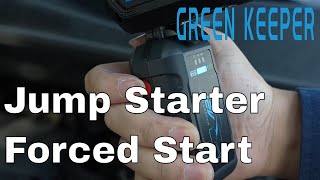 Forced vehicle start  GKJ1202  Green Keeper  Jump Starter [upl. by Rashida582]