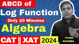 Log Function  CAT 2024 cat2024 catmba catquant catexam xatexam algebra mbaexam [upl. by Llenreb]