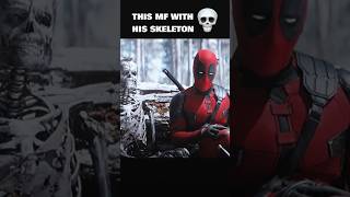 DEADPOOL WITH WOLVERINE SKELETON IS CRAZY marvel ironman shortsfeed shorts venom3 deadpool3 [upl. by Yliram]