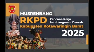 LIVE Musrenbang RKPD Kabupaten Kotawaringin Barat Tahun 2025 [upl. by Alahc]