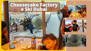 Almoço no Cheesecake Factory com Vista para o Ski Dubai 2023 [upl. by Hogle]