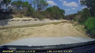 Coryell County Road 224 Creek Crossing [upl. by Yhtomit]