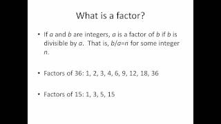 Multiples and Factors [upl. by Raval]