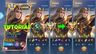 LANCELOT BEST GUIDE TO CARRY YOUR TEAMMATES amp RANK UP FASTER IN SOLO RANK  MLBB [upl. by Ahseram]