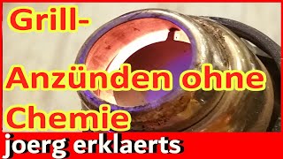 Grill anzünden ohne Chemie Lifehack Holzkohle Grill Tutorial 259 [upl. by Karb]