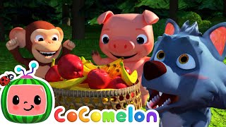 Apples and Bananas Song  CoComelon Furry Friends  Animals for Kids [upl. by Geanine]