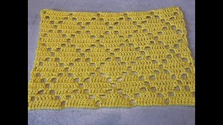 Tuto motif couverture chemin de table etc au crochet [upl. by Kaye]