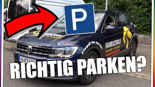 Rückwärts Quer Einparken Grundfahraufgabe  Fahrschule Stumpf [upl. by Ecirtnom887]