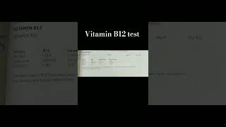 Vitamin B12 test  Vitamin B12 test report vitaminb12 vitamin labtechnician dmlt viralvideo [upl. by Territus691]