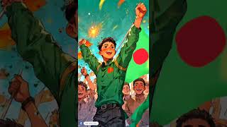 বিজয়ীর গান  Victory Song  Inspiring Bangla Music animation protestanthems cartoon [upl. by Oinota977]