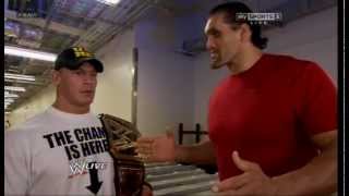 John Cena Talking in Hindi with The Great Khali [upl. by Hibbitts795]