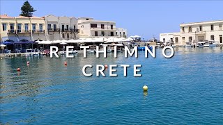 Rethimno Crete Greece Walking Tour 24th July 2024 [upl. by Notsgnik]