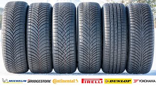 Best All Season Tire for 2024 Michelin vs Bridgestone vs Continental vs Pirelli vs Dunlop vs Yoko [upl. by Nadabb523]