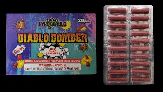 Diablo Bomber Adult Snaps w Ti Flower by Pyro Diablo Fireworks [upl. by Hendrickson]