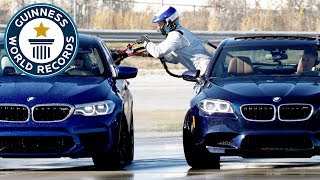 BMW set two record titles in incredible drifting event  Guinness World Records [upl. by Gilba]