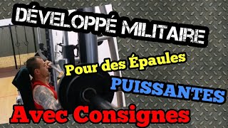 Comment faire le Développé Militaire tuto Épaules [upl. by Towland]