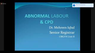 Abnormal Labor amp CPD  Obstetrics [upl. by Magdala478]