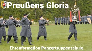 Ausmarsch Ehrenformation mit Preußens Gloria und Ausbringung Schlachtrufe Panzertruppenschule [upl. by Craggie]