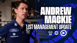 Andrew Mackie List Management Update [upl. by Martz]