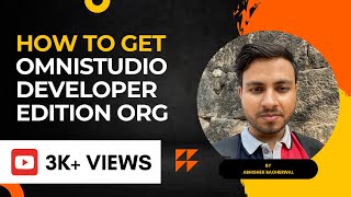 How to get Omnistudio Developer Edition Org [upl. by Aneelas]