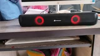 Portronics Decibel 21 10W Wireless Bluetooth Soundbar with LED Lights [upl. by Valorie]